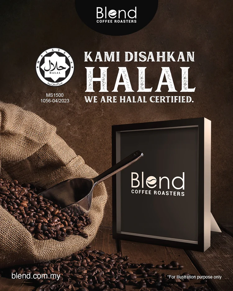 Blend Coffee Roasters - Kami Disahkan Halal